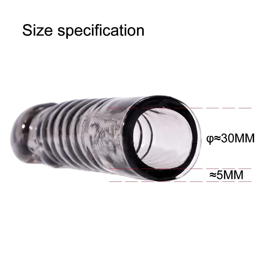 Extension de pénis anneaux de coq retarder l'éjaculation préservatifs de pénis réutilisables manchon de bite Silicone gland vagin masseur jouets sexuels pour hommes — image 3