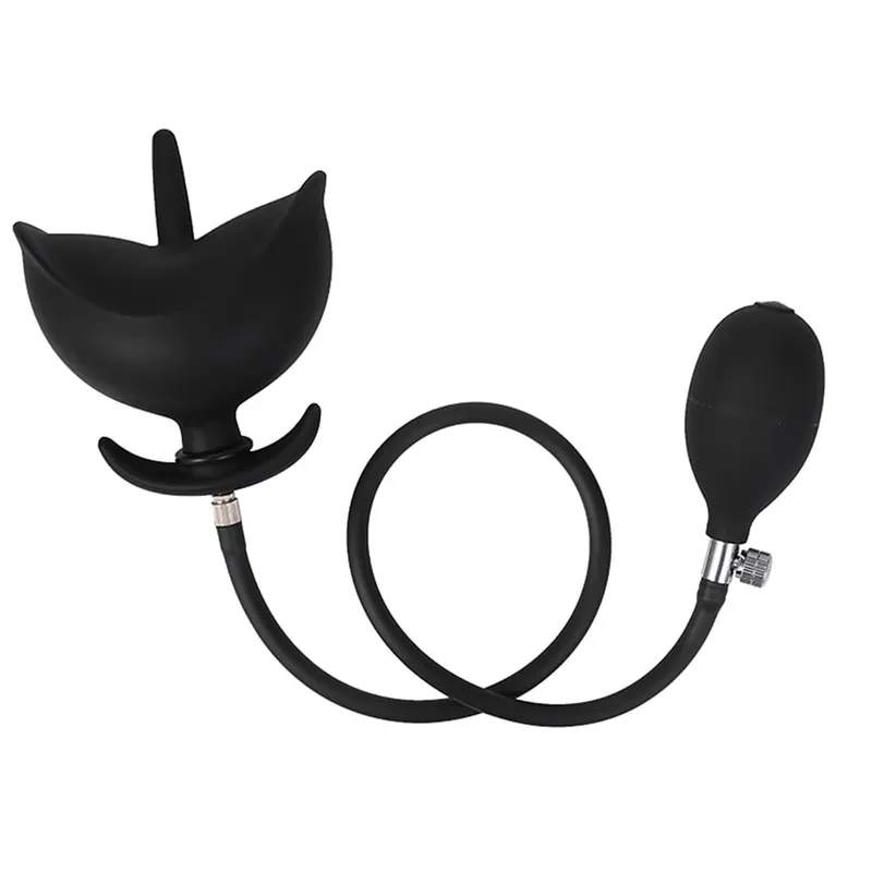 3D-Blumen-Anal-Expander, aufblasbarer Analplug, Einlauftraining, Buttplug, Anal-Hintern-Dilatator, Arsch, Prostata, Sexspielzeug für Männer und Frauen