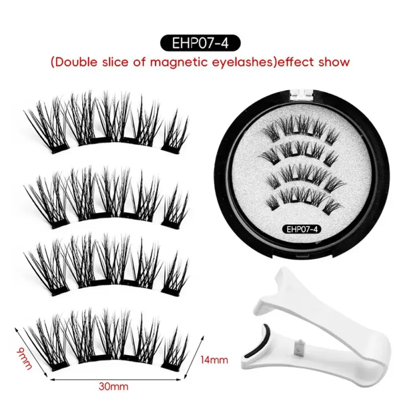 ใหม่ขนตาปลอมชุด 3D ธรรมชาติผลขนตาแม่เหล็กแบบใช้ซ้ำได้แต่งหน้า False Lashes Beauty Eyelashes อุปกรณ์ — image 10