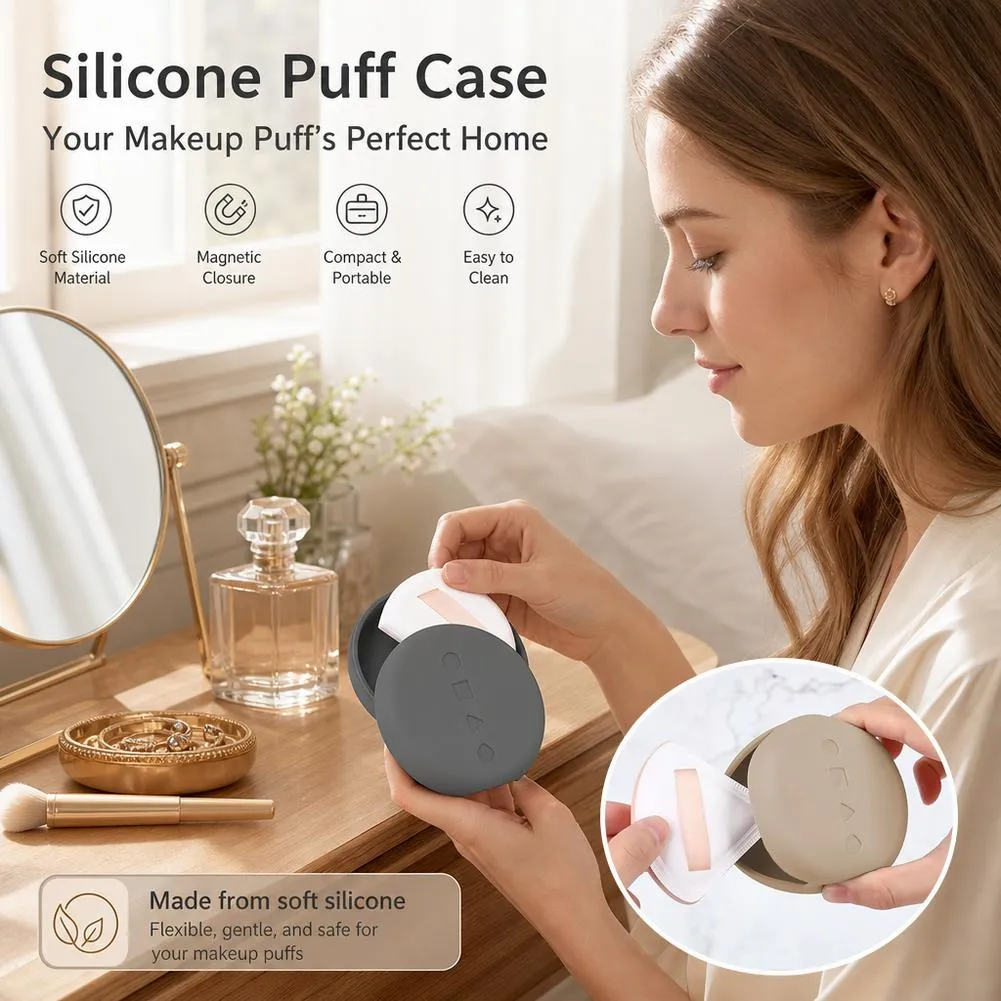 Silicone Cosmetic Brushes Storage Bag Travel Makeup Brush Holder Makeup Sponge Case Portable Makeup Tools Organizer — image 6