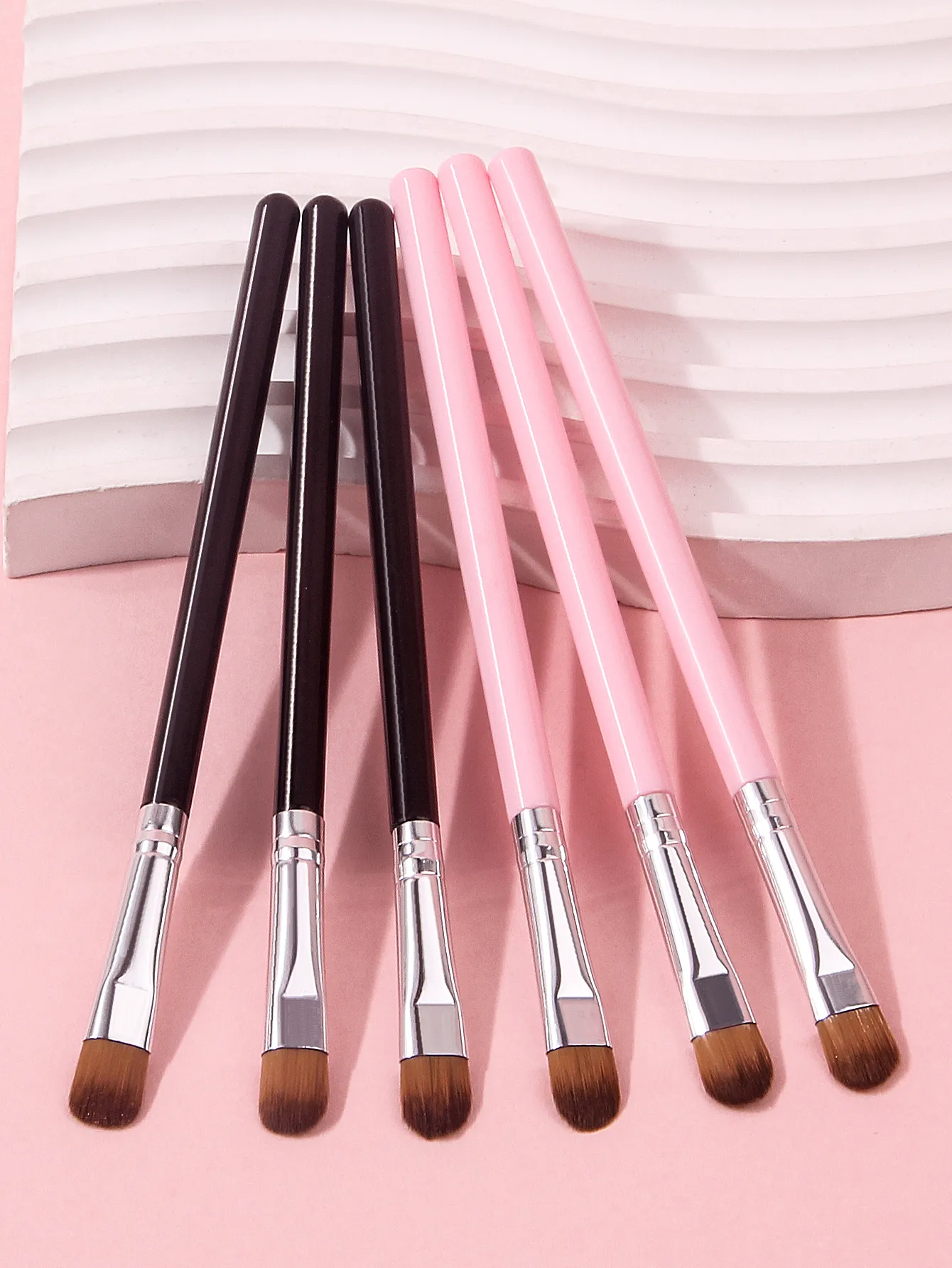 6PCS 다기능 아이 섀도우 브러쉬 세트 정밀 디테일링 컨실러 메이크업 및 네일 아트 도구 용 블렌딩 쉐이딩 브러쉬 — image 2