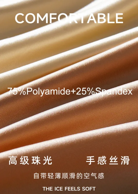 Slip da uomo senza cuciture ad asciugatura rapida Intimo tinta unita Seta di ghiaccio Mutande leggere e sottili Mutandine sexy traspiranti 3D Pouch Undies — image 14