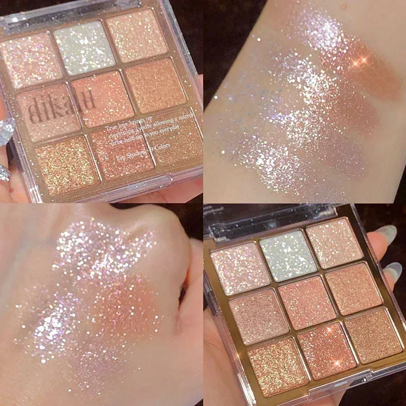 9-Izgara Göz Farı Paleti Glitter Sedefli Mat Akrilik Şeffaf Göz Farı Makyaj Uzun Ömürlü Kadın Güzellik Kozmetik 1 PC — image 19