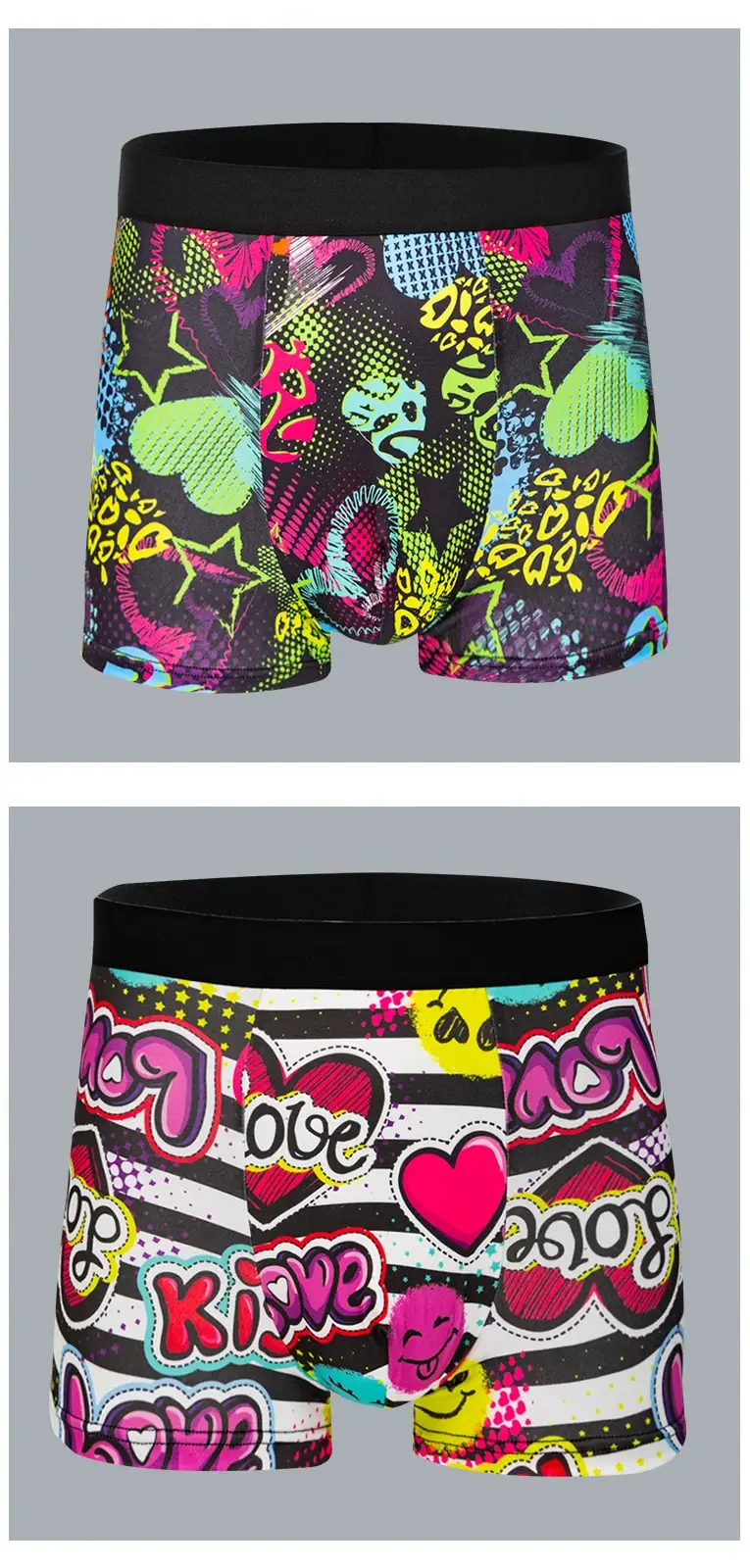 10-pack fashionable men's boxer shorts, comfortable, soft, fashionable, printed, casual and versatile men's underwear 3256808732946334 — image 6
