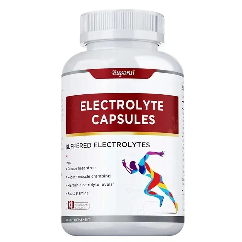 Electrolyte Capsules - Supports Electrolyte Balance Relieves Stress Supplements Sports Nutrition Improves Endurance Non-GMO
