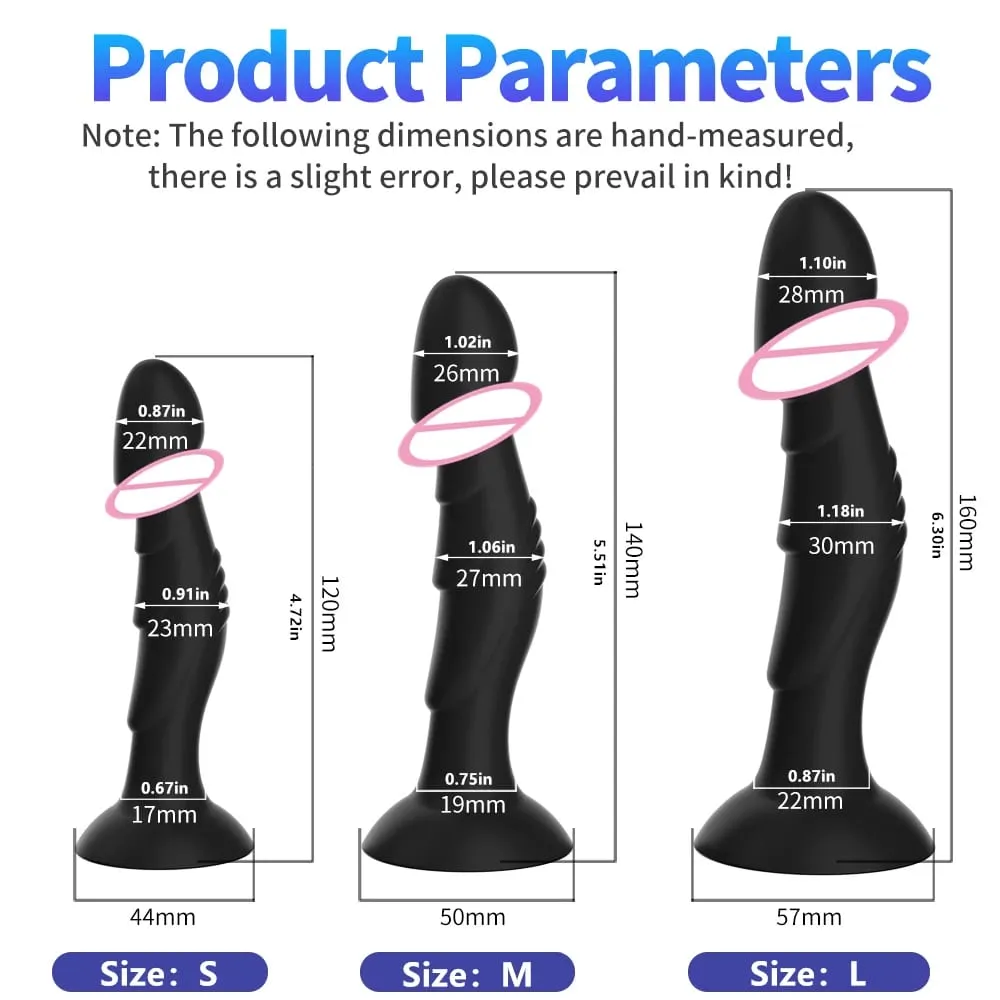 Dildo Palam Dubur Palam Punggung dengan Cawan Sedutan Kuat Pengurut Prostat Produk Pelebaran Dubur Melancap Mainan Seks Wanita Lelaki 3 Saiz — image 3