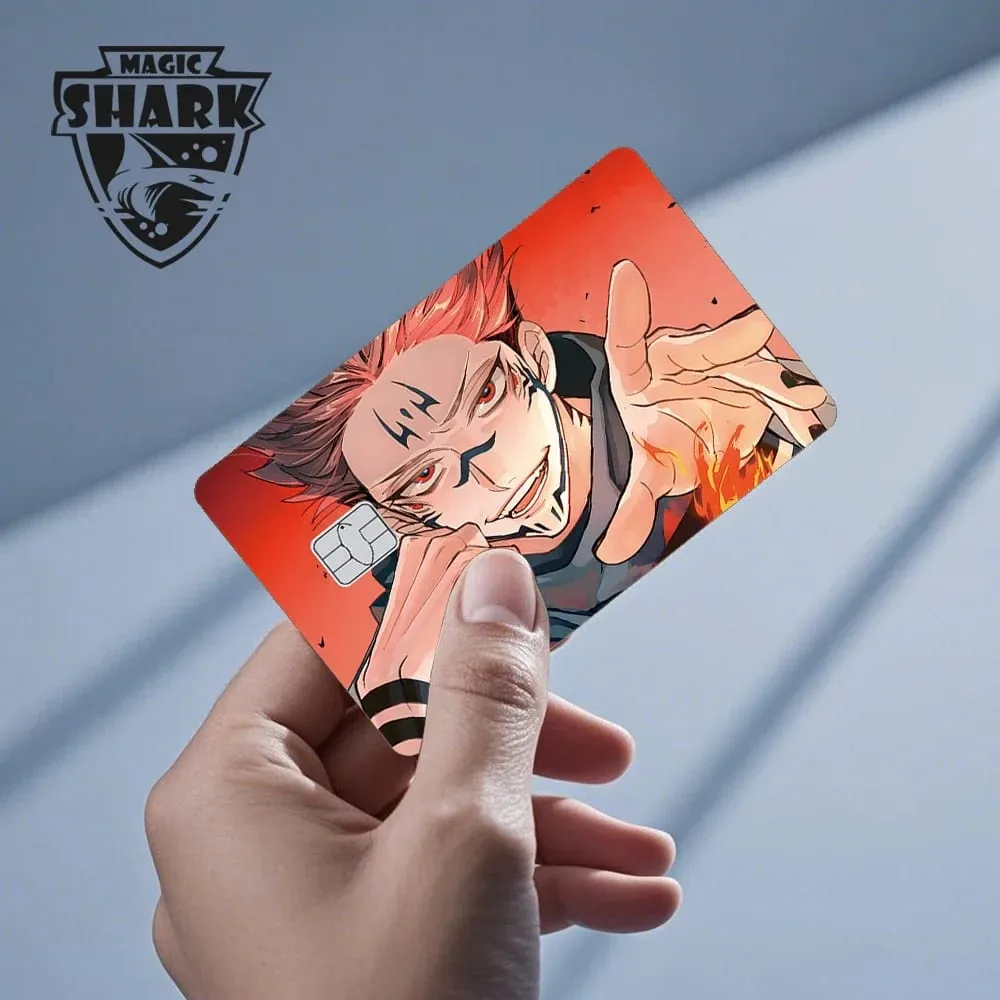 2026 New Magic Shark Anime Money Charge 404 Error ID Game Machine Film Skin Sticker for Debit Bank Credit Card — image 4