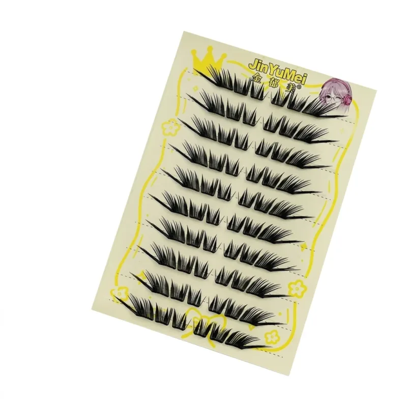 Zufällige Paket Cluster falsche Wimpern natürliches Volumen C Curl Wimpern für Anfänger tägliches Make-up Matte Make-up Augen Makup-Tools