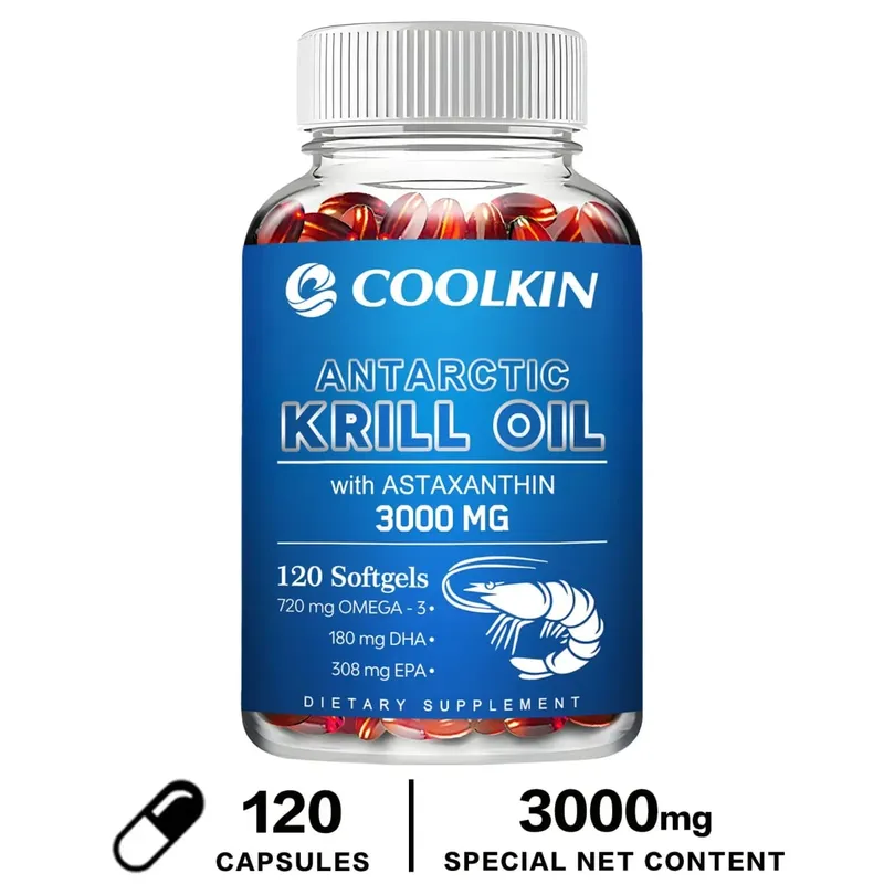 Antarctic Krill Oil 3000mg - with Omega-3 EPA DHA Astaxanthin and Phospholipids - Sustainable Dietary Supplement — image 9