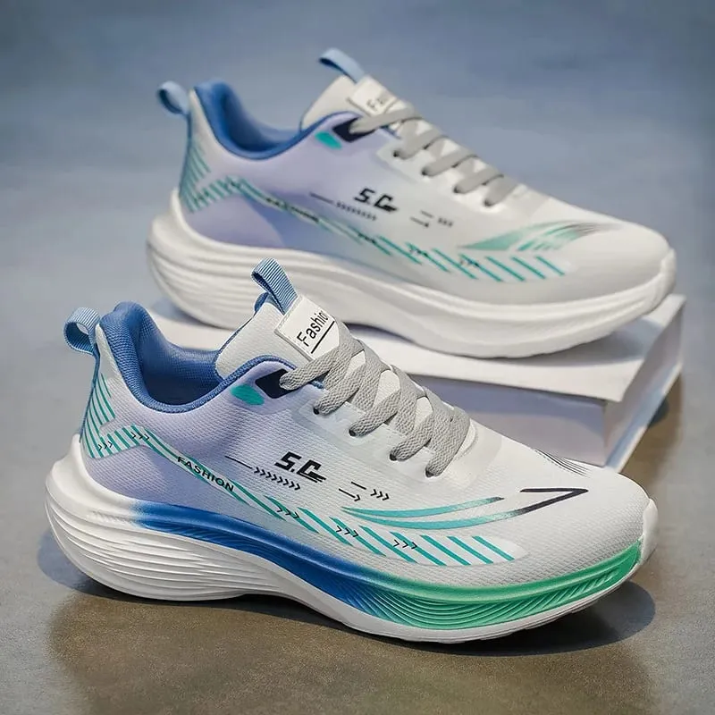 Herren-Laufschuhe, leicht, atmungsaktiv, Mesh-Sneaker, dicke Sohle, dämpfend, lässige Wanderschuhe, Größe 39–44 — image 8