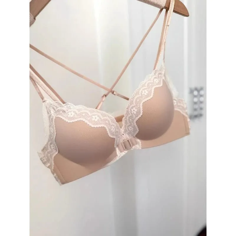 BH-Set mit Leopardenmuster und Knöpfen vorne, Push-Up, zierliche Damen, rückenfrei, sexy Dessous für Partys, Verschönerung der Brust, Größe S-XL — image 3