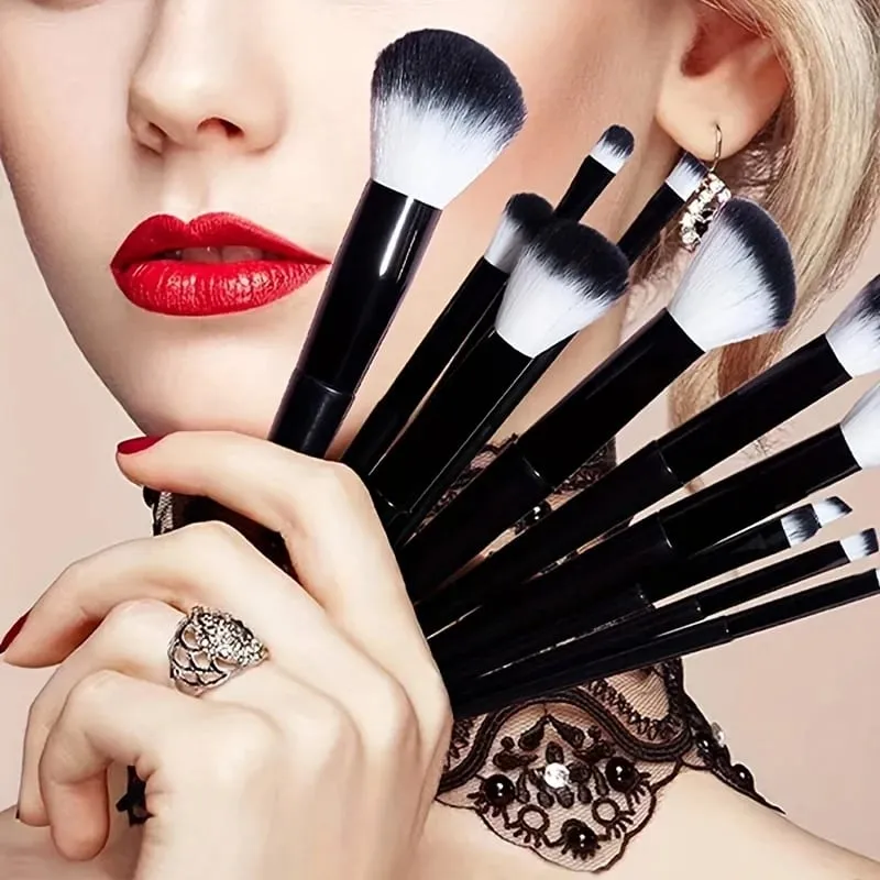 Bộ Cọ Trang Điểm 13 Chiếc Tổng Hợp Cao Cấp Cọ Phấn Nền Phối Kem Che Khuyết Điểm Phấn Mắt Má Hồng Mỹ Phẩm Cọ Du Lịch — image 6