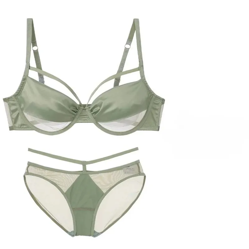 สุภาพสตรีใหม่บางถ้วยSlimmingชุดชั้นในชุดUnderwire Push Up Bra Minimizing Effectรวบรวมด้านข้างBulge Antiหย่อนคล้อยนุ่ม — image 5