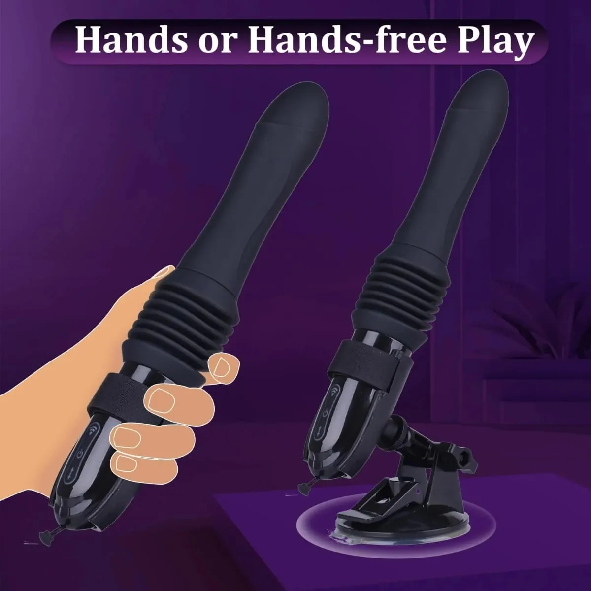 Sex Machine Teleskopický vibrátor Dildo Automatický masážní přístroj nahoru dolů G bodový zatahovací zatahovací vaginální hračka ženská masturbace — image 4