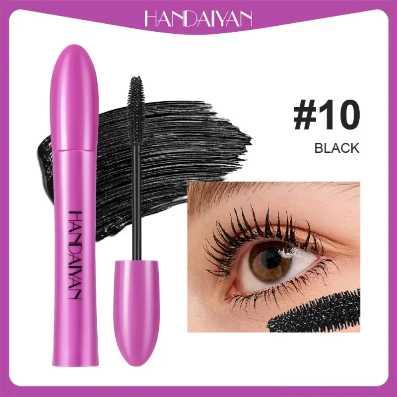 10 Warna Maskara Volumizing Kalis Air Kalis Calit Lencong Tahan Lama Nilam Biru Merah Jambu Maskara untuk Kosmetik Tampak Mata Tebal — image 16