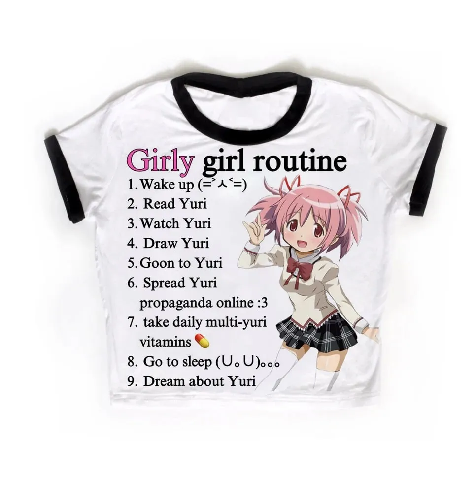 2000s Punk Anime Graphics Tanks & Camis Top Grunge Vintage Gothic Clothes Women Corset Streetwear Y2k Tops Emo Crop Top Clothing