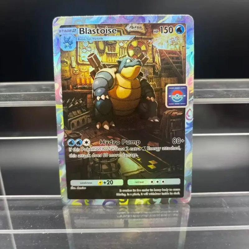 DIY POCKET Collection Cards Blastoise Self Made Single Card Classic Game Anime Card Gavelegetøj — image 4