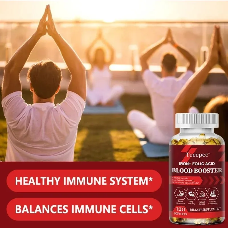 Iron + Folic Acid Blood Tonic - Replenish Iron Content No Side Effects Iron Supplement- with Vitamin C Vitamin B12 Folic Acid — image 5