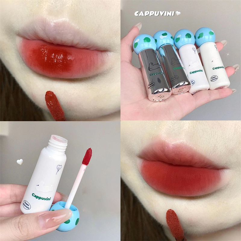 Velvet Matte Lip Mud Cute Rabbit Liquid Lipstick Mousse Red Brown Long Lasting Smooth Lip Gloss Lips Makeup Student Cosmetics — image 4