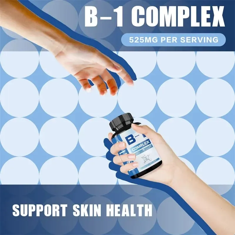 Vitamin B1 Complex - Improves Energy Levels Boosts Metabolism and Supports Nervous System HealthCapsule — image 5