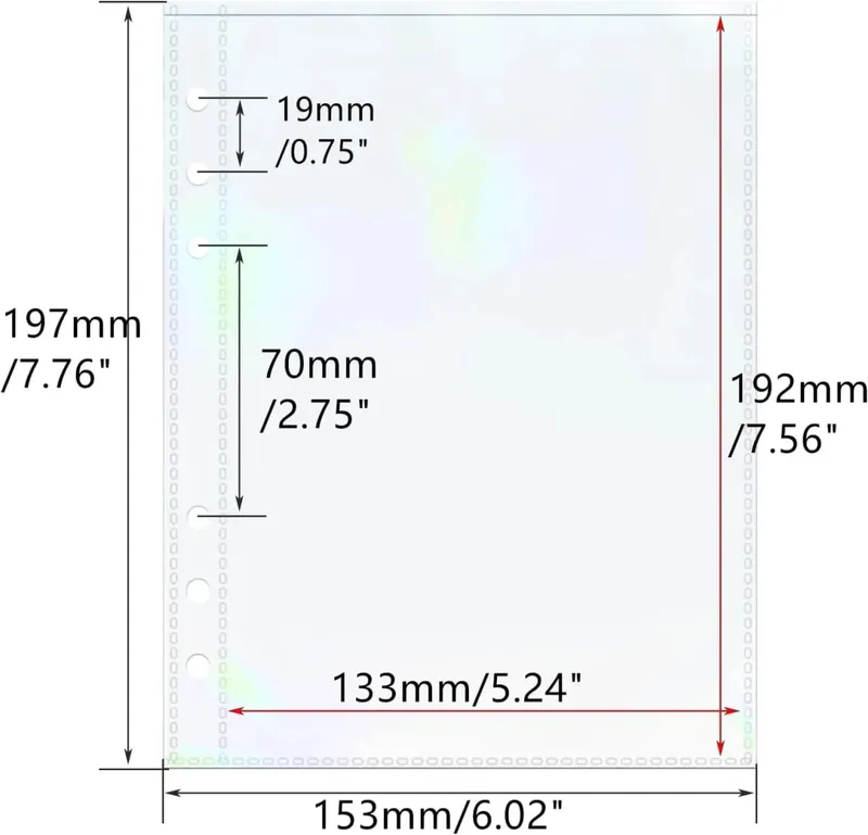 10 Sheets A5 6 Ring Binder Card Sleeves Photocard Holder Pages Trading Card Storage Inserts Card Album Refills Photo Organizer — image 8