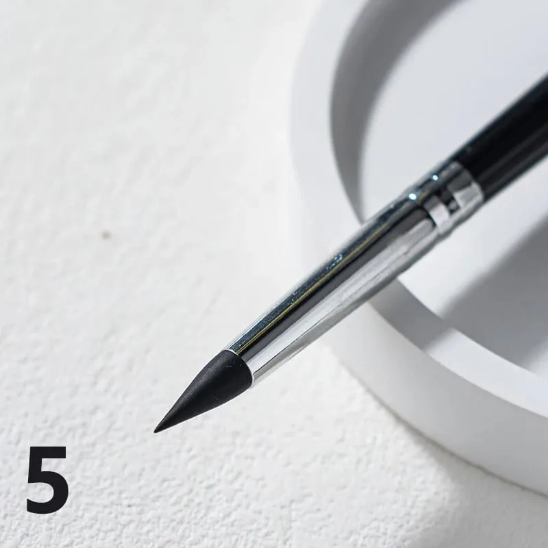 【Kuas Eyeliner Silikon Hitam Kuas Lipstik Alis Serbaguna Mudah Digunakan Pena Lukis Kuku Rias Pembentuk Mata】 — image 8