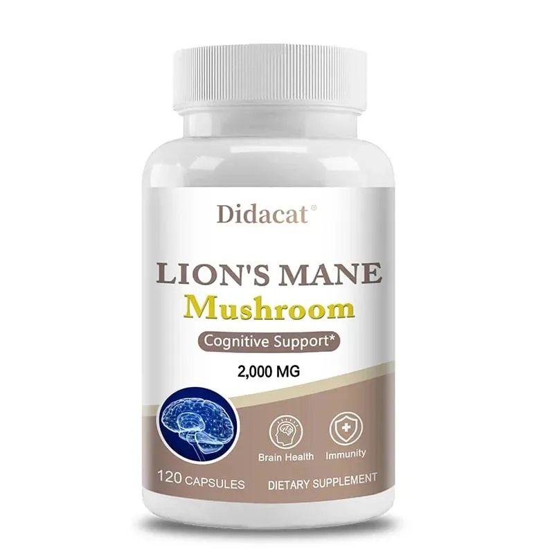 Lions Mane Brain & Focus อาหารเสริม - แคปซูลสารสกัดจากผงเห็ด - ไม่ใช่จีเอ็มโอและปราศจากกลูเตนเพื่อปรับปรุงสุขภาพทางปัญญา — image 9