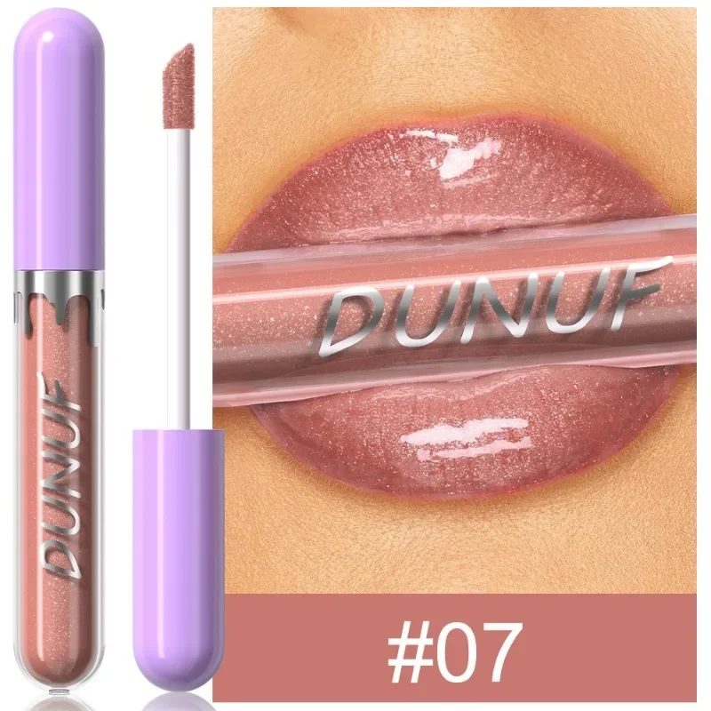 1pc Metallico Rossetto Liquido di Lunga Durata Glitter Lip Smalto Impermeabile Idratare Marrone Lip Tinta Lucido Shimmer Lipgloss Trucco — image 10