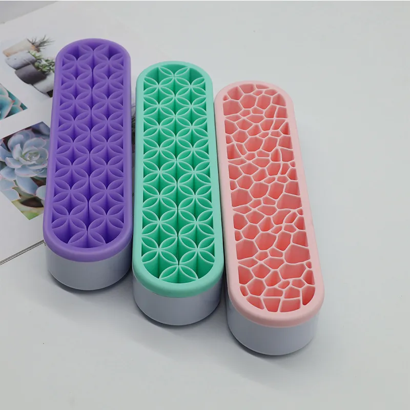 Caja de almacenamiento de alta calidad, soportes para bolígrafos de pintura, caja de almacenamiento de silicona, soporte para brochas de maquillaje, caja organizadora para brochas — image 6