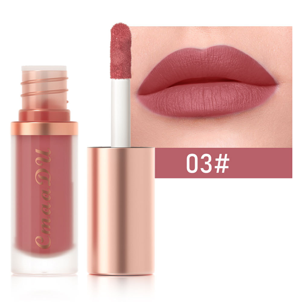 1 stücke Wasserdichte Matte Samt Lip Glasur Feuchtigkeitsspendende Langlebige Nicht-stick Tasse Nicht Leicht Zu Verblassen Lip Gloss lippenstift Make-Up — image 8