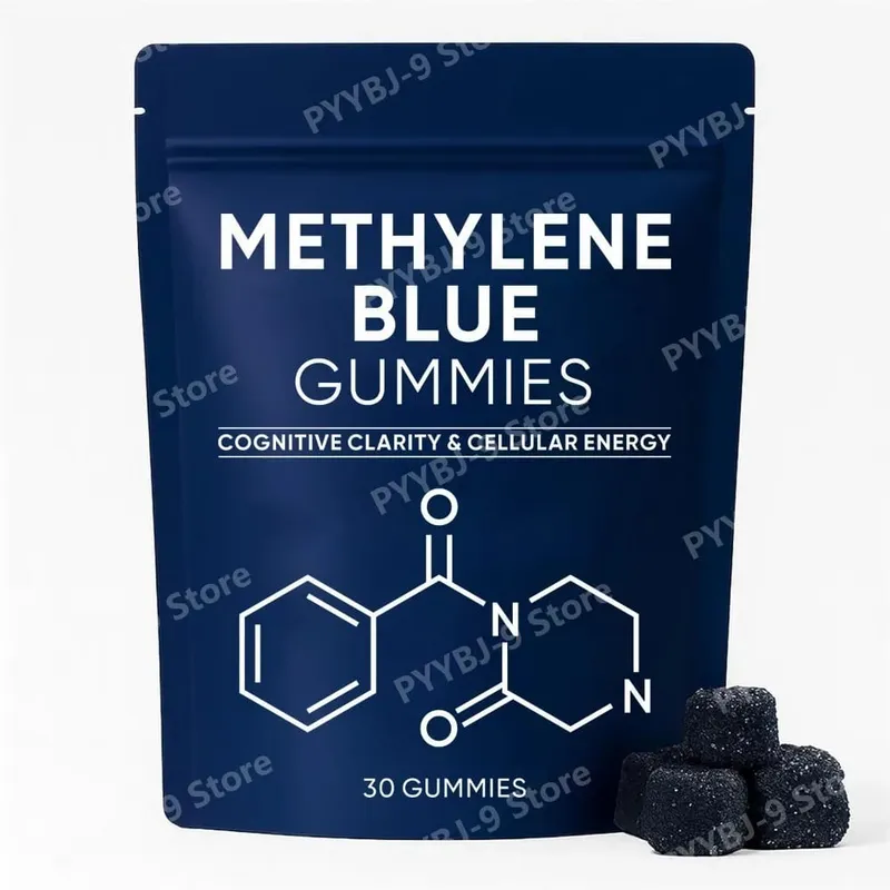 Methylene Blue Gummies with PQQ NAC Vitamin B2 & B3 Supports Cognitive Clarity & Cellular Energy Brain Nutrient for Adults 30Ct — image 8
