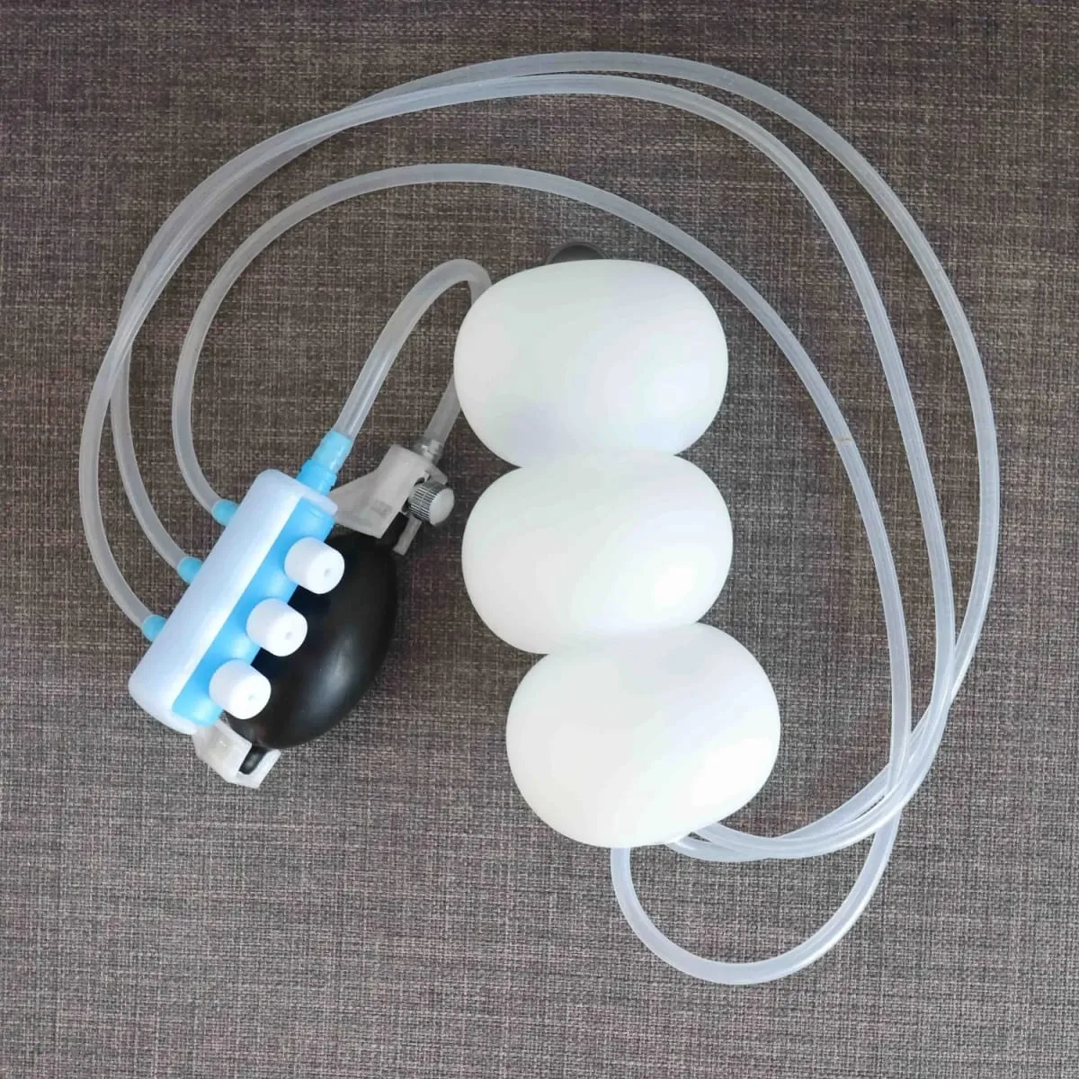 Trójkomorowy nadmuchiwany korek analny duże wibratory Butt Plug Dilator kobiety mężczyźni Sex zabawki masażer prostaty BDSM G Spot stymulator — image 2