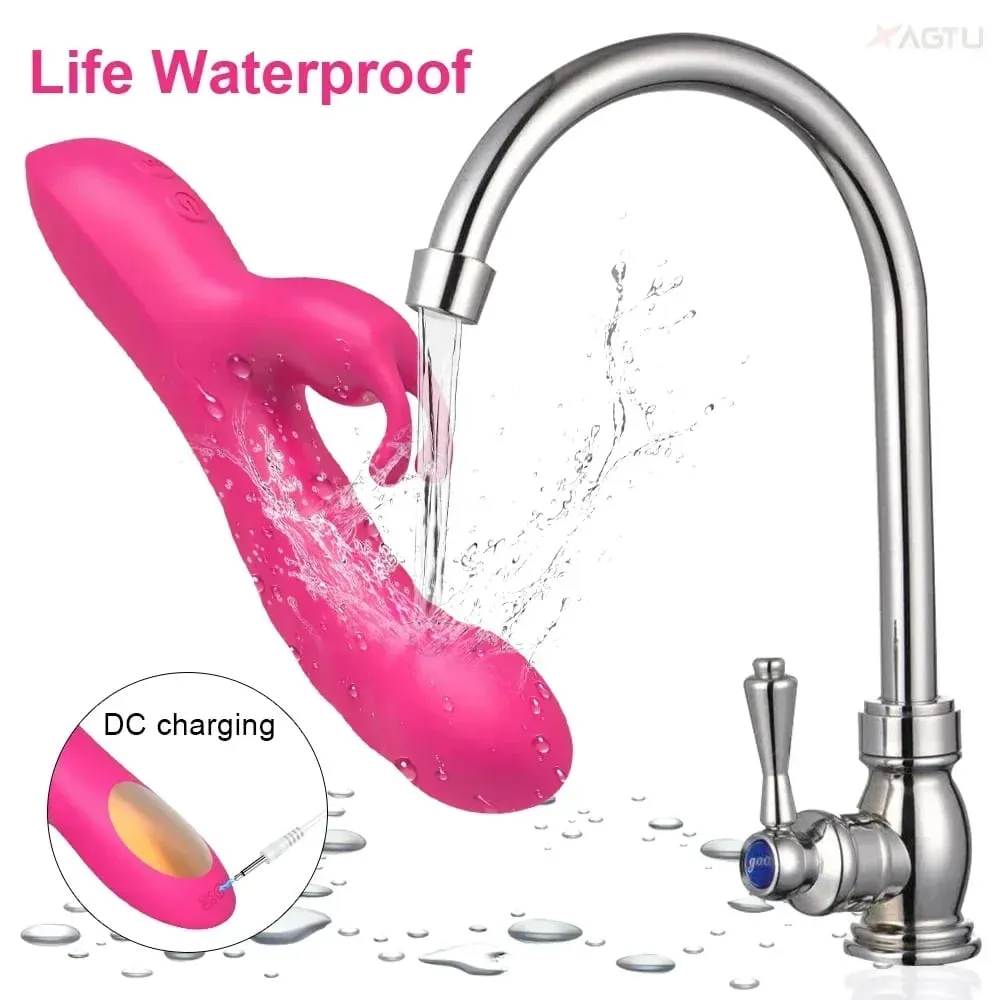 Potente vibratore del coniglio Donne G-Spot stimolatore clitorideo Vagina capezzolo massaggiatore Dildo Masturbatore femminile Giocattolo adulto del sesso — image 5