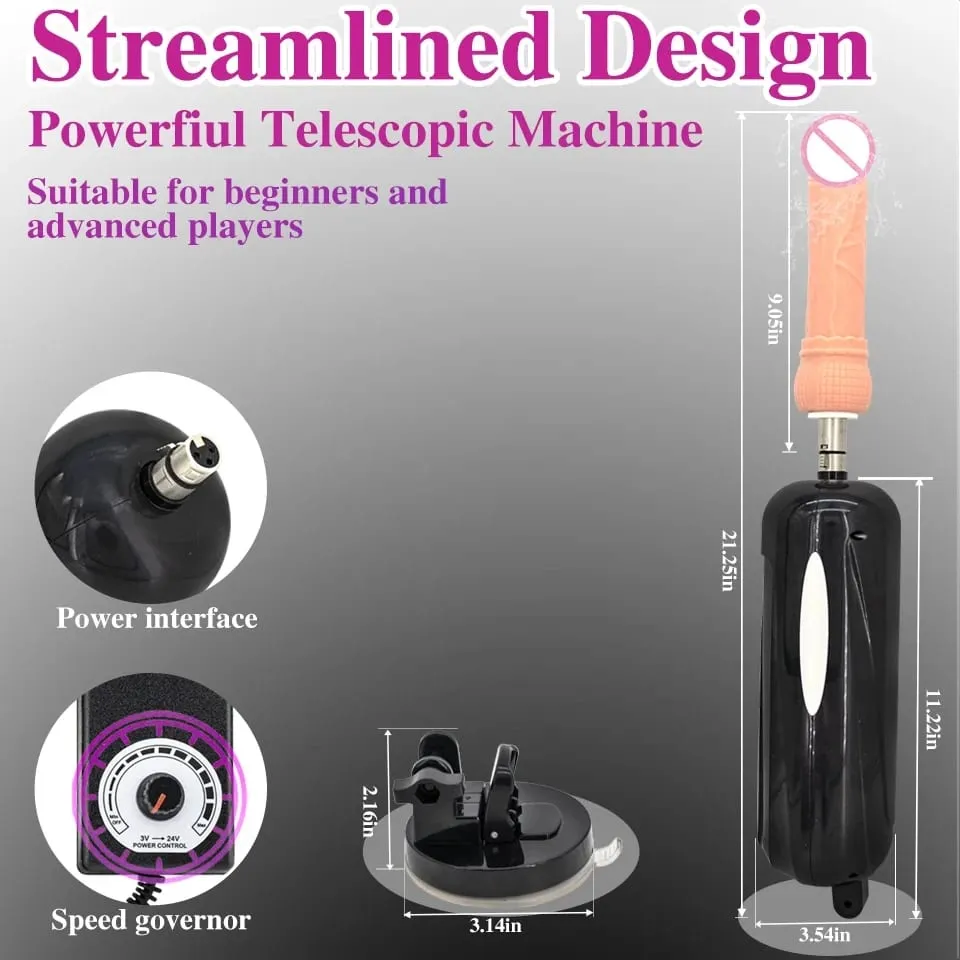 Automatic Telescopic Sex Machine Thrust Dildo Machine with Big Dildo for Men and Women Masturbation Sex Toys — image 6