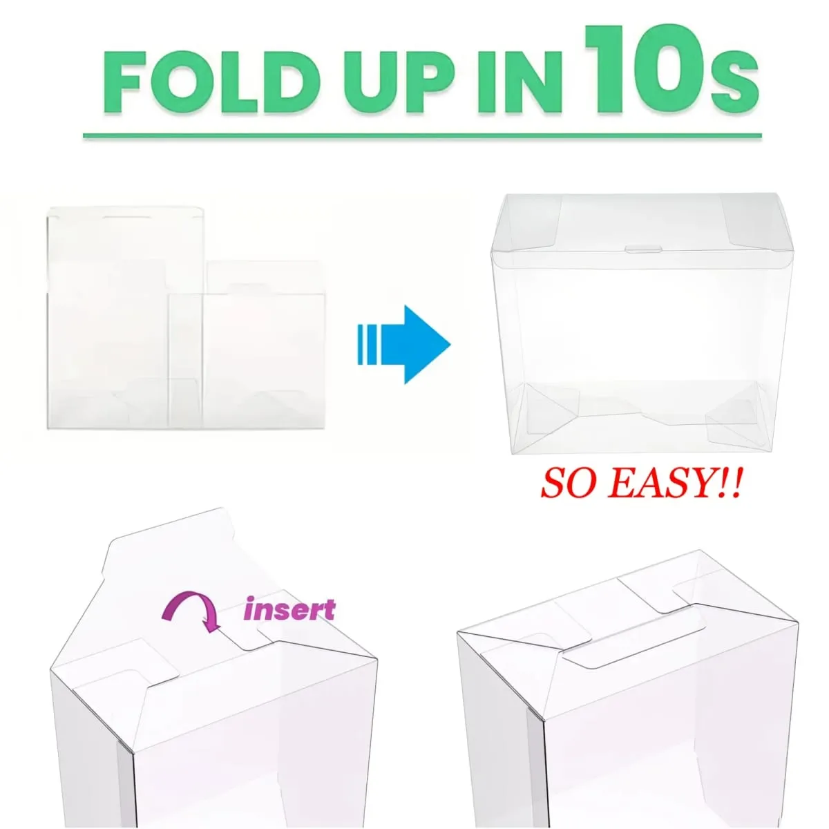 5/10pcs Clear PET Booster Box Protector Case for PTCG TCG Cards Scratch-Resistant Display Storage Shell for Trading Cards — image 5