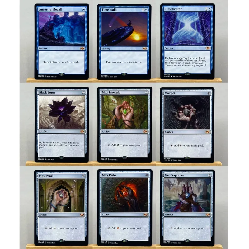 TCG Proxy Cards Deck Borad Games โฮโลแกรมเดี่ยว Black Lotus Power9 Dual Lands The One Ring — image 18