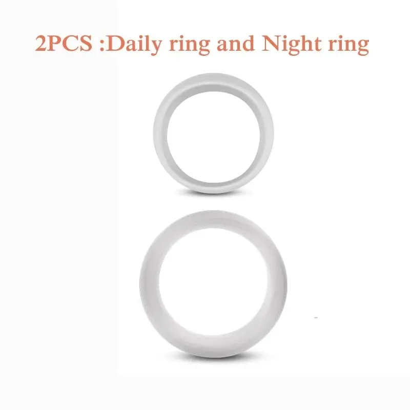 2 STK Silikone Mand Forhud Corrector Resistance Ring Forsinkelse Ejakulation Penis Ringe Sexlegetøj til mænd Daglig/nat Cock Ring