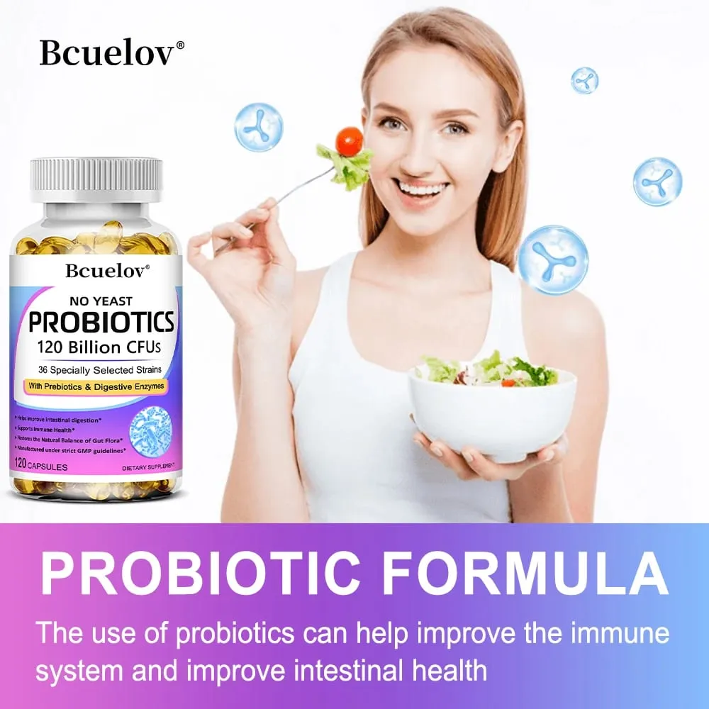 Probiotik Premium dengan Prebiotik dan Enzim Pencernaan Untuk Membantu Penghadaman dan Meningkatkan Sistem Imun - 120 Kapsul — image 6