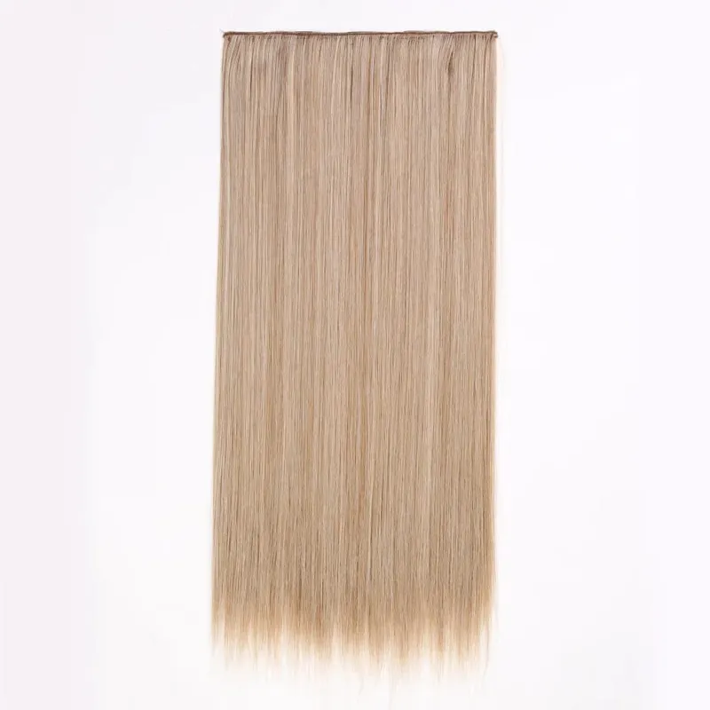 คลิปสังเคราะห์ในส่วนขยายของผม 6 ชิ้น/เซ็ต 16 คลิปยาวตรง Hairpieces คลิปต่อผมสำหรับผู้หญิงสีบลอนด์ — image 46