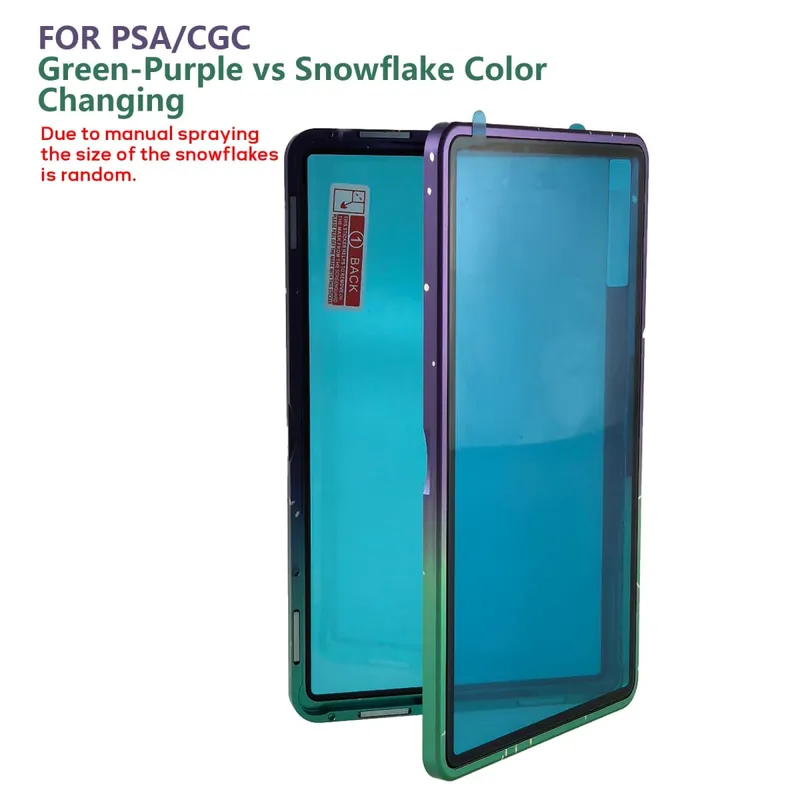 Étui de protection pour cartes classées en alliage d'aluminium, couleur dégradée, pour PSA/BGS, résistant aux UV et aux rayures, support d'affichage pare-chocs pour cartes de commerce — image 25