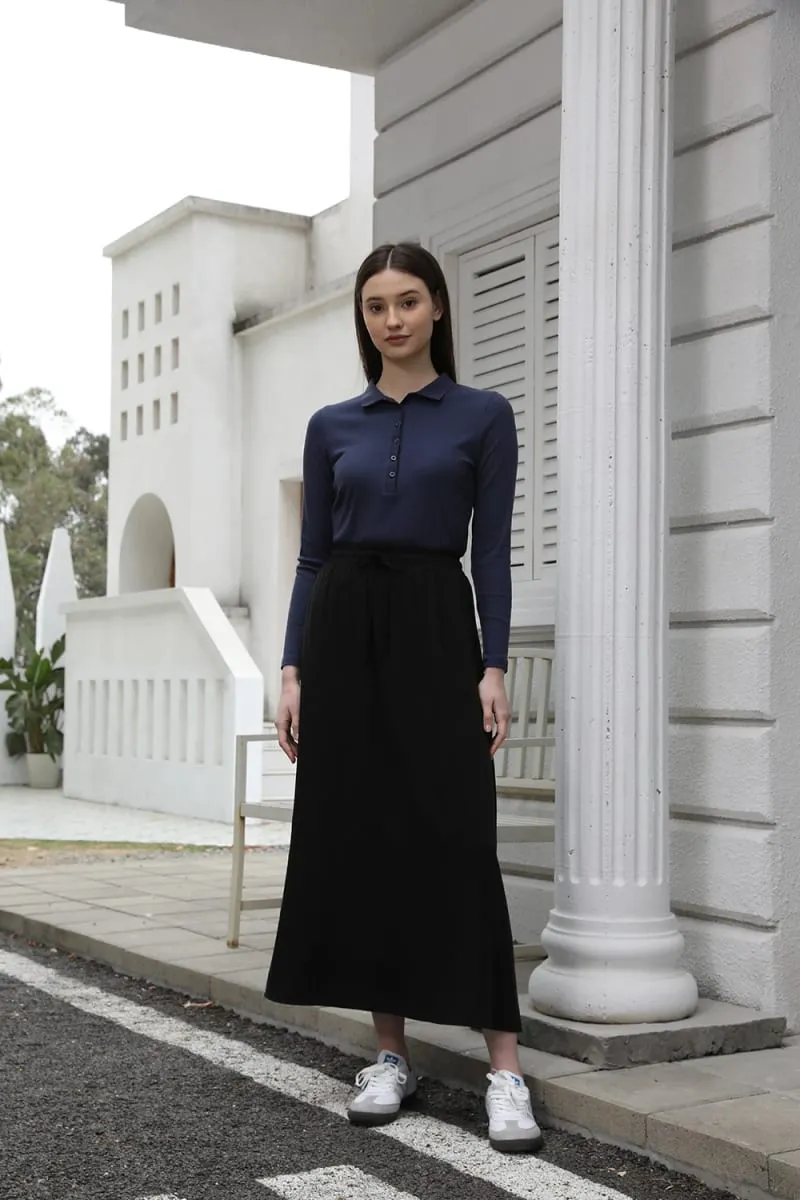 AP 2025 Gonna da donna in misto cotone con colletto rovesciato per la primavera e l'estate, comoda e casual — image 6
