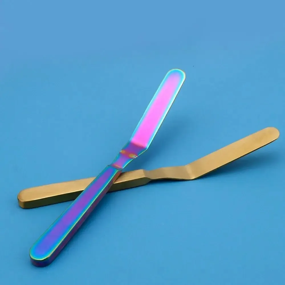 Kitchen Gadgets Stainless Steel Butter Scraper 8 Inch Comfortable Grip Cake Icing Spatula Rust-proof Jam Spreader Bread — image 4