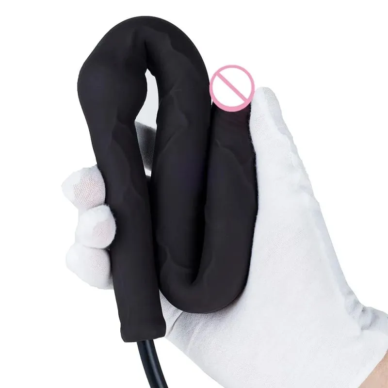 Baru Super Panjang Tiup Ekspansi Dildo Butt Plug Penetrasi Dalam Pijat Prostat Kontol Besar Steker Anal Mainan Seks untuk Pria Wanita — image 4