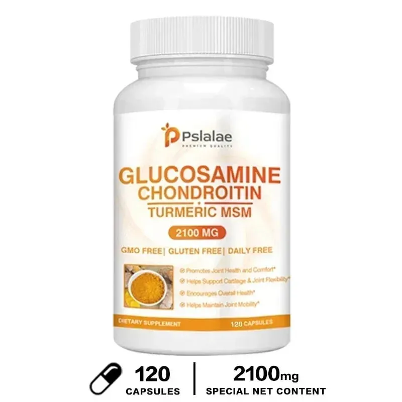 Chondroitin Turmeric MSM Glucosamine Triple Strength 2100 Mg for Hips Knees Joints & Back Comfort - Joint Supplements — image 9