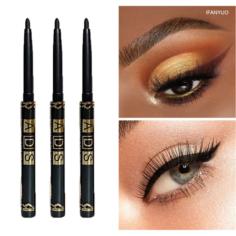 3 τμχ Quick-dry eyeliner Pencil Lasting Smooth Matte Eye Liner Waterproof Anti Smudge Liquid Eyeliner Pencil Eyes Makeup — image 4