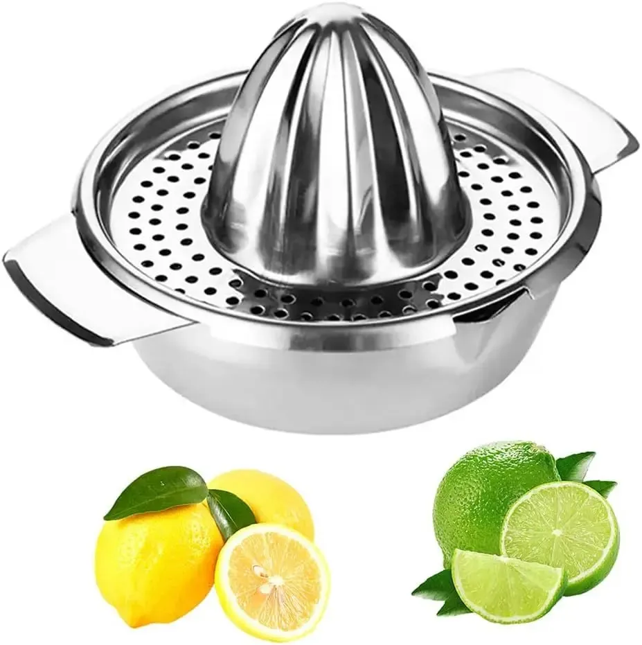 304 สแตนเลสเครื่องคั้นน้ำผลไม้มะนาวบ้านขนาดเล็ก Creative Juicer แบบพกพาเครื่องคั้นน้ำผลไม้ Orange Squeezer