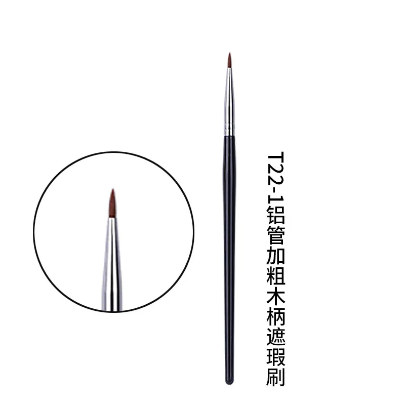 Pinceaux de maquillage anti-cernes, éponge, détail pointu, fard à paupières, pour couvrir les taches de précision, outils de beauté à Double extrémité, 1 pièce — image 9