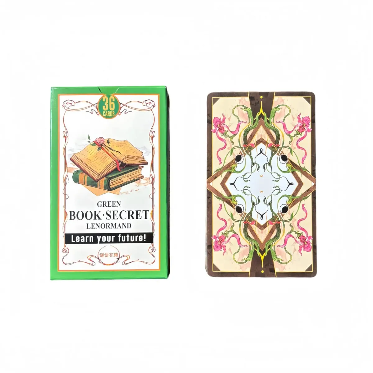 Green Book Secret Lenormand Oracle Cards 36PCs English Version Old Style Lenormand Oracle Card Divination Board Game — image 2