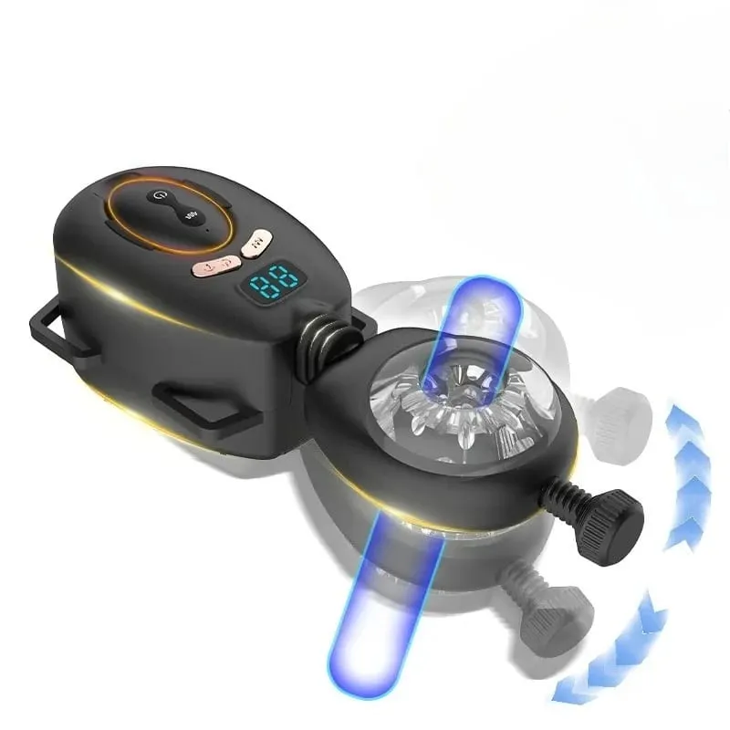 Masturbador masculino de balanço automático, masturbador vibratório de impulso para homens, brinquedo sexual adulto de bolso — image 4