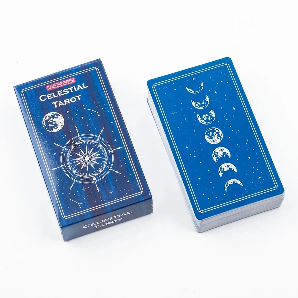 Tarot céleste rempli de l'atmosphère mystérieuse des corps célestes cosmiques Divination Edition Deck Jeux de société